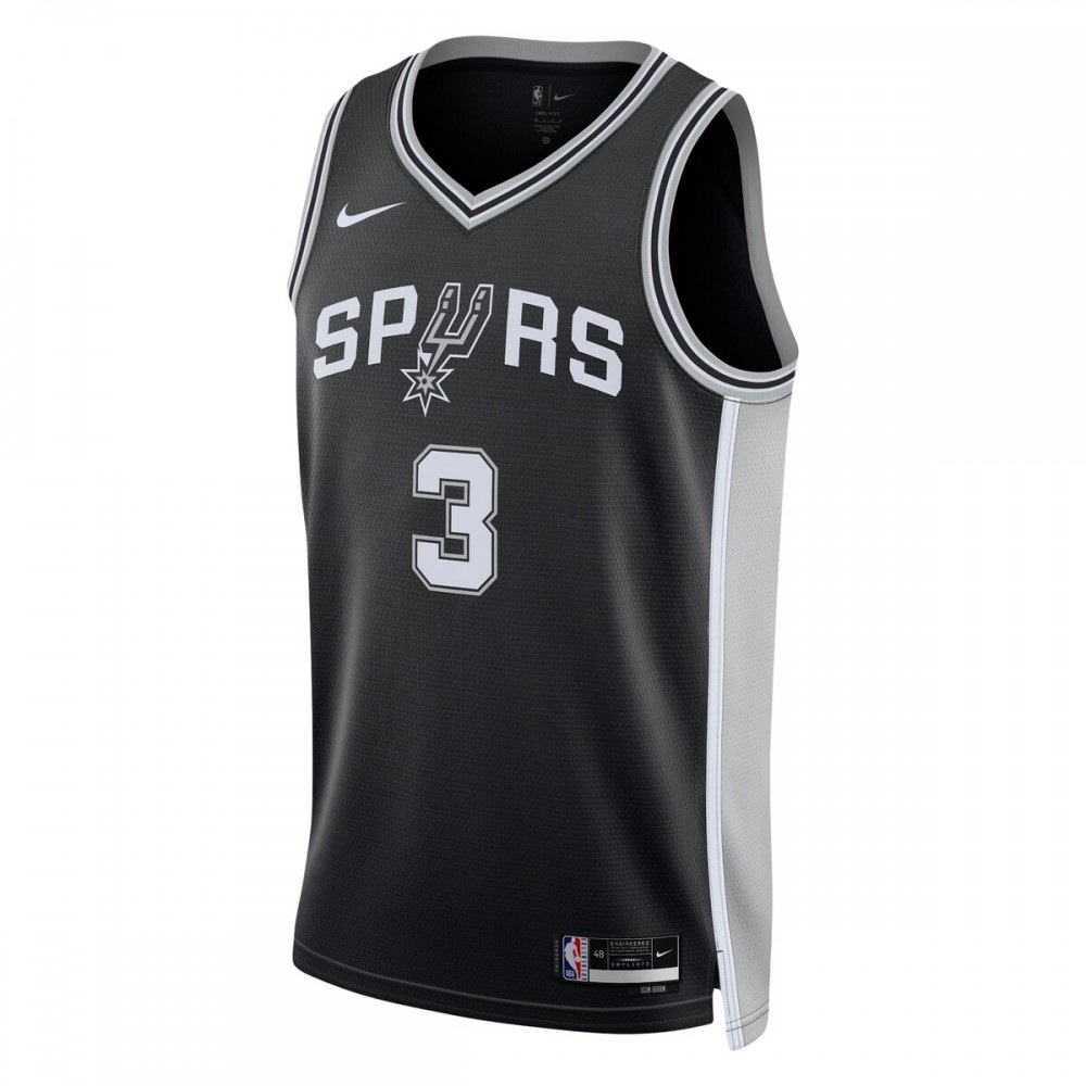 Keldon Johnson San Antonio Spurs Unisex Swingman Jersey - Icon Edition - Black-Pro Kit Vault | Brand New 26/27 Sports Jerseys
